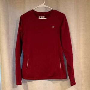 New Balance Burgundy Long Sleeve Shirt